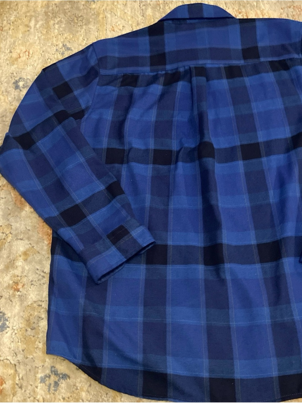 Dixxon Dawson Men's Plaid Flannel Button-Up Shirt Blue Black Long Sleeve L - Picture 12 of 13